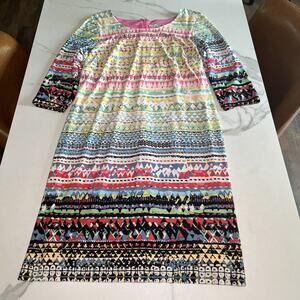 Chetta B Dress Women's 12 Colorful 3/4 Sleeve Wedding Guest Party Summer NWT